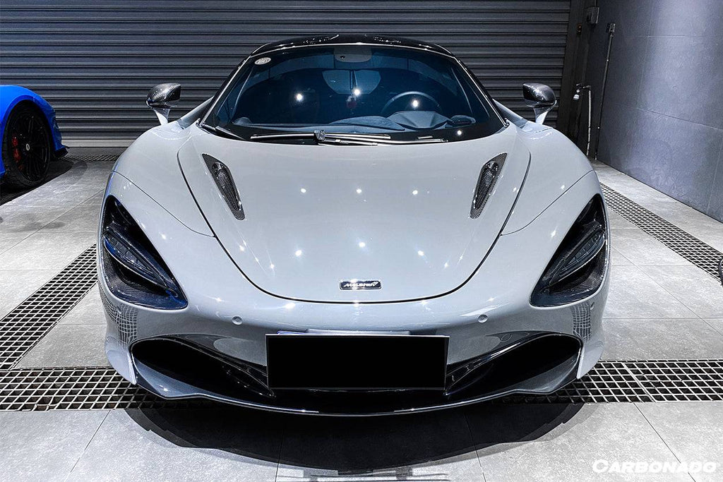 2017-2022 McLaren 720S OEM Style Carbon Fiber Hood Scoop - Carbonado