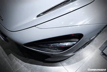 Load image into Gallery viewer, 2017-2022 McLaren 720s OEM Style Dry Carbon Fiber Headlight Inserts Tim Replacement - Carbonado Aero