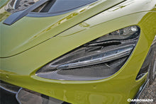 Load image into Gallery viewer, 2017-2022 McLaren 720s OEM Style Dry Carbon Fiber Headlight Inserts Tim Replacement - Carbonado Aero