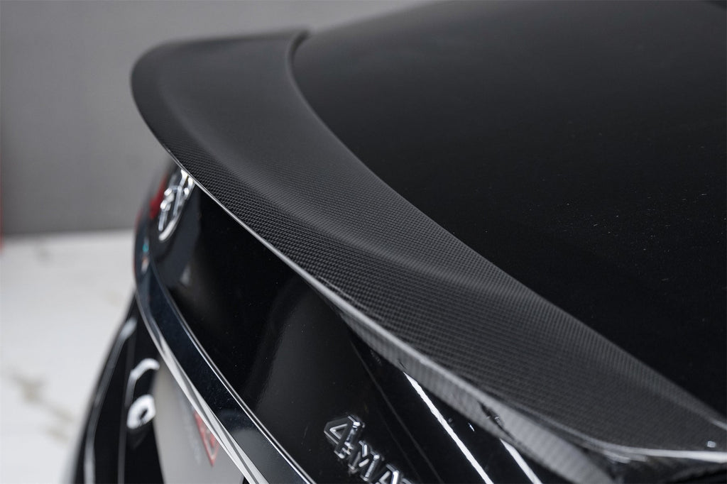 2014-2020 Mercedes Benz S Class W222 Sedan S63 S65 AMG RT Style Carbon Fiber Trunk Spoiler - Carbonado
