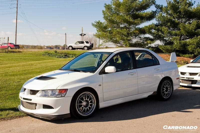 2003-2006 Mitsubishi Evo 7/8/9 TS Style Carbon Fiber Front Lip - Carbonado