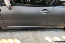 Load image into Gallery viewer, 2003-2006 Mitsubishi Evolution 7/8/9 RX Style Carbon Fiber Side Skirts - Carbonado Aero