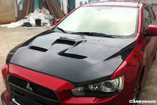 Load image into Gallery viewer, 2008-2016 Mitsubishi Evolution 10 BS Style Carbon Fiber Hood - Carbonado Aero