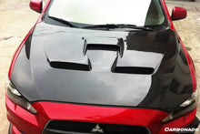 Load image into Gallery viewer, 2008-2016 Mitsubishi Evolution 10 BS Style Carbon Fiber Hood - Carbonado Aero