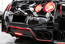 Load image into Gallery viewer, 2012-2020 Nissan GTR R35 DBA &amp; EBA NISMO Style Carbon Fiber Rear Diffuser With Canards &amp; Break Light - Carbonado