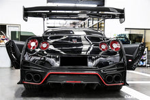Load image into Gallery viewer, 2012-2020 Nissan GTR R35 DBA &amp; EBA NISMO Style Carbon Fiber Rear Diffuser With Canards &amp; Break Light - Carbonado