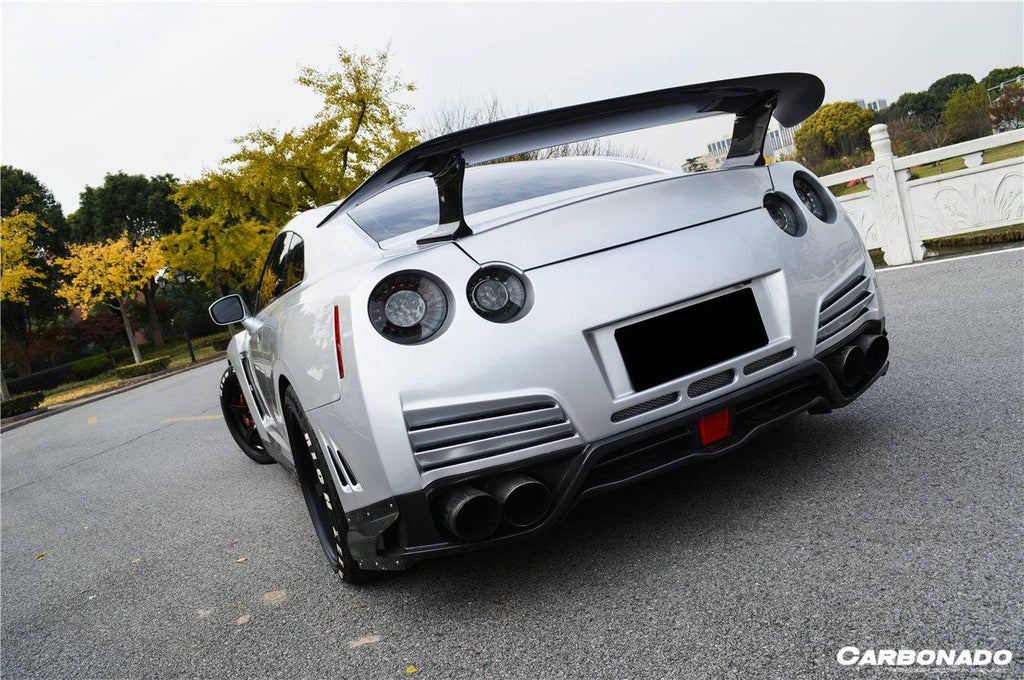 2012-2016 Nissan GTR R35 DBA VA Style Rear Diffuser Lip - Carbonado
