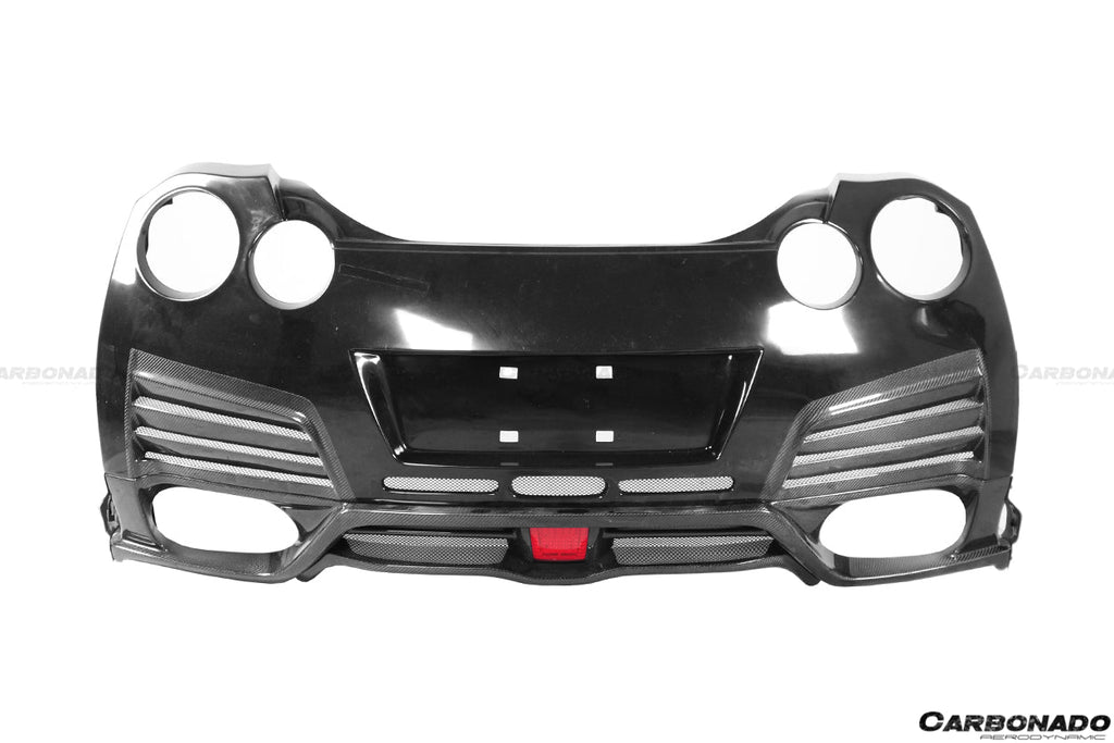 2012-2022 Nissan GTR R35 DBA & EBA VA Style Rear Bumper With Diffuser Undertray and LED Light