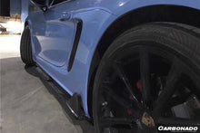 Load image into Gallery viewer, 2017-2023 Porsche 718 Cayman/Boxster AM Style Carbon Fiber Side Skirts - Carbonado Aero