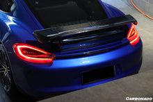 Load image into Gallery viewer, 2012-2016 Porsche 981 Cayman TA Style Style Carbon Fiber Trunk Spoiler Wing