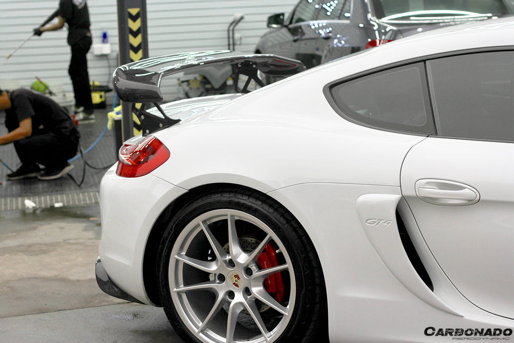 2012-2016 Porsche 981 Cayman TA Style Style Carbon Fiber Trunk Spoiler Wing