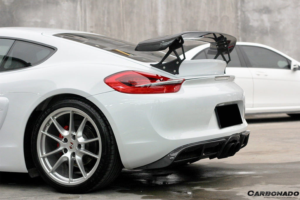 2012-2016 Porsche 981 Cayman TA Style Style Carbon Fiber Trunk Spoiler Wing