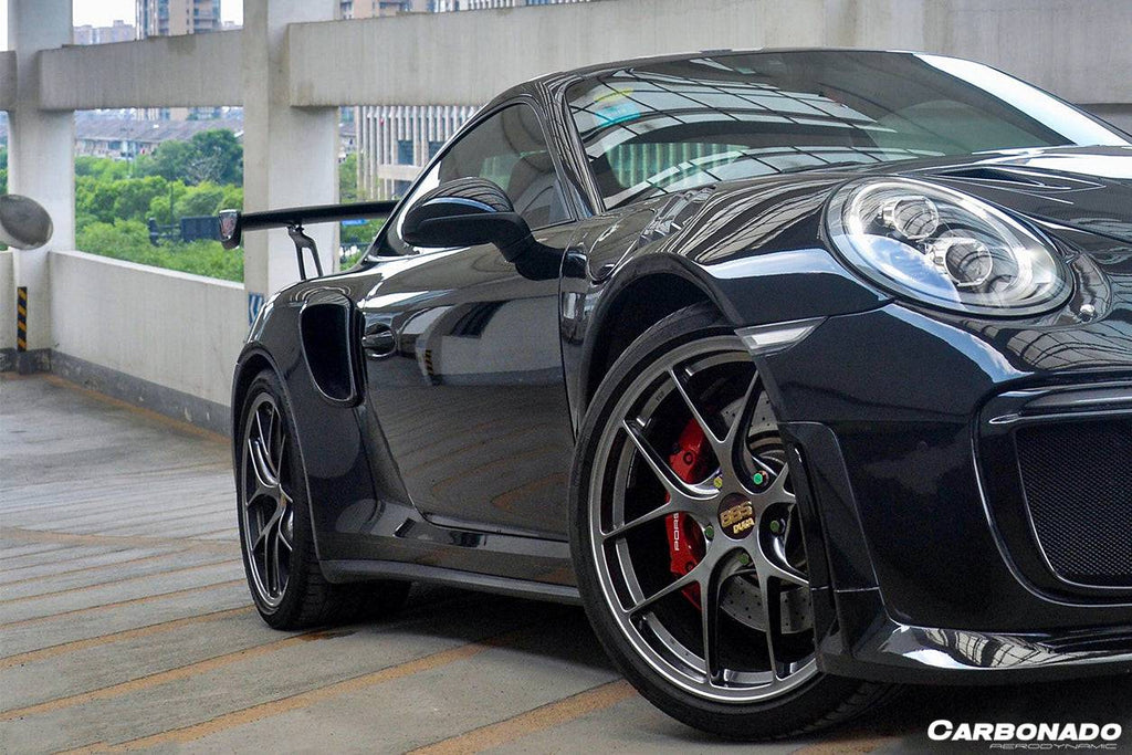 2013-2019 Porsche 911 991 Turbo/S GT2RS Style Carbon Fiber Quarter Panel Side Scoops - Carbonado Aero