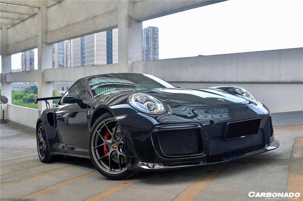 2013-2019 Porsche 991 Turbo/S GT2RS Style Front Bumper and Fender - Carbonado Aero