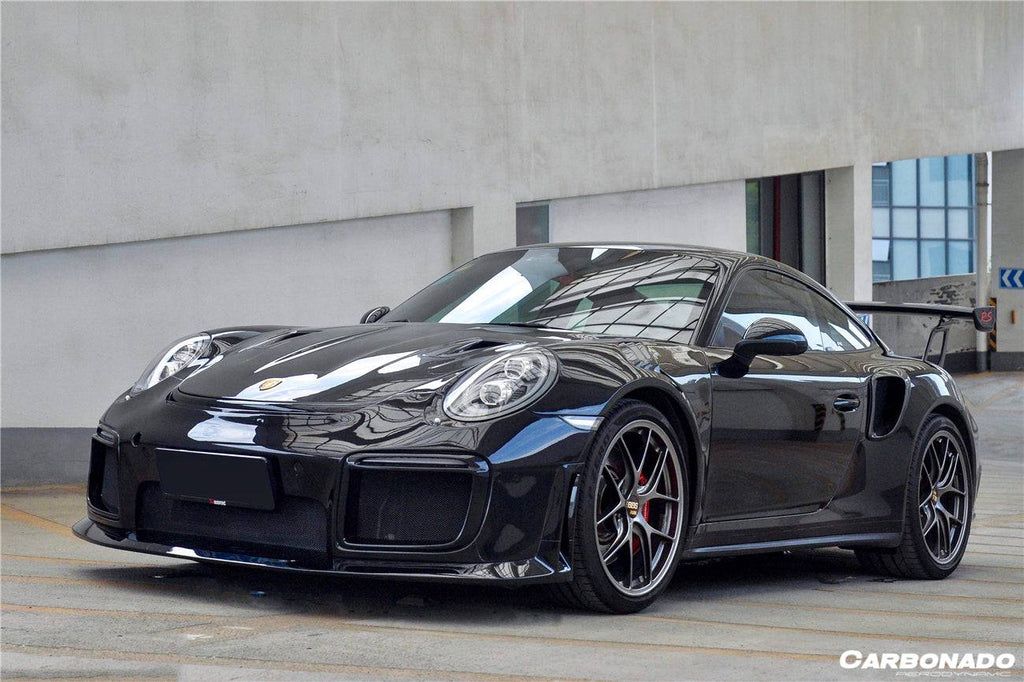2013-2019 Porsche 991 Turbo/S GT2RS Style Front Bumper and Fender - Carbonado Aero