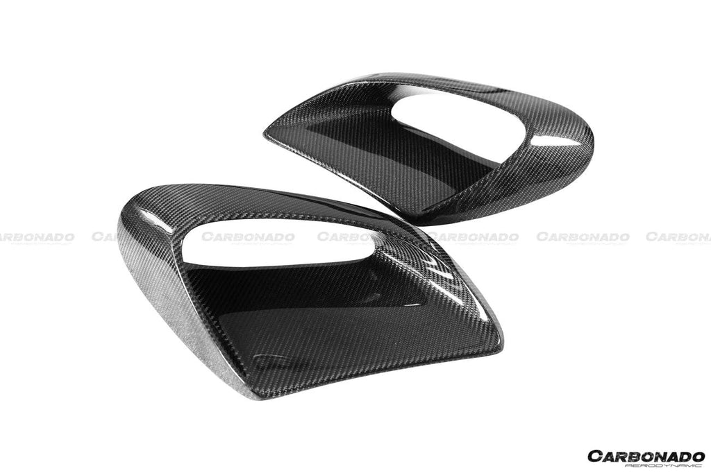 2013-2019 Porsche 911 991 Turbo/S GT2RS Style Carbon Fiber Quarter Panel Side Scoops - Carbonado Aero