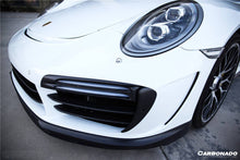 Load image into Gallery viewer, 2016-2019 Porsche 911 991.2 Turbo/s TP Style Front Bumper - Carbonado Aero