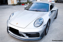 Load image into Gallery viewer, 2019-2023 Porsche 911 992 Carrera/Targa Sport Design Bumper WP Style Dry Carbon Fiber Front Lip - Carbonado Aero