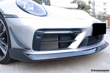Load image into Gallery viewer, 2019-2023 Porsche 911 992 Carrera/Targa Sport Design WP Style Dry Carbon Fiber Bumper Canards - Carbonado Aero