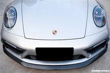 Load image into Gallery viewer, 2019-2023 Porsche 911 992 Carrera/Targa Sport Design Bumper WP Style Dry Carbon Fiber Front Lip - Carbonado Aero