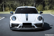 Load image into Gallery viewer, 2019-2023 Porsche 911 992 Carrera/Targa Sport Design Bumper WP Style Dry Carbon Fiber Front Lip - Carbonado Aero