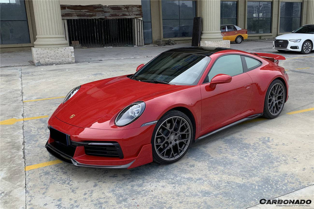 2019-2023 Porsche 911 992 Carrera/Targa/S/4/4S WP Style Dry Carbon Front Lip - Carbonado Aero