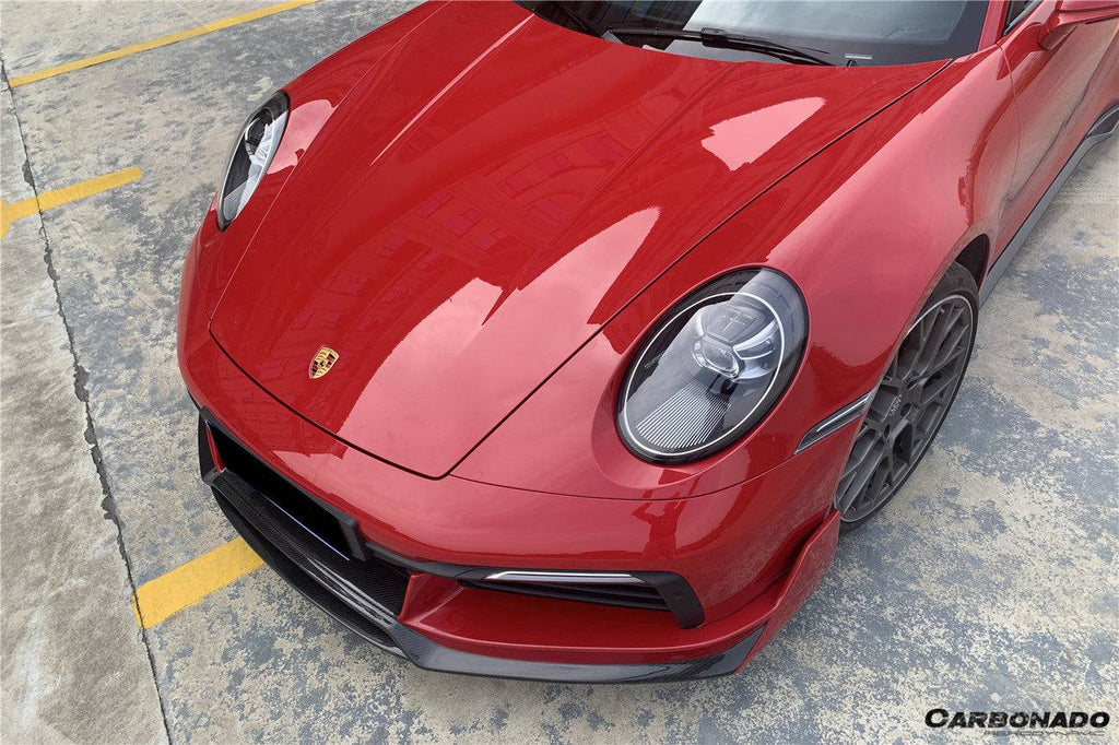 2019-2023 Porsche 911 992 Carrera/Targa/S/4/4S WP Style Dry Carbon Front Lip - Carbonado Aero