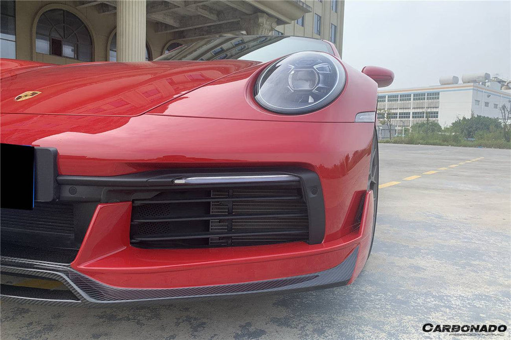 2019-2023 Porsche 911 992 Carrera/Targa/S/4/4S WP Style Dry Carbon Front Lip - Carbonado Aero