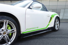 Load image into Gallery viewer, 2005-2012 Porsche Cayman &amp; Boxster 987 TA Style Side Skirts - Carbonado