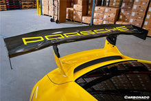 Load image into Gallery viewer, 2012-2015 Porsche 911 991.1 GT3 ONLY AR Style Carbon Fiber Trunk Spoiler - Carbonado Aero