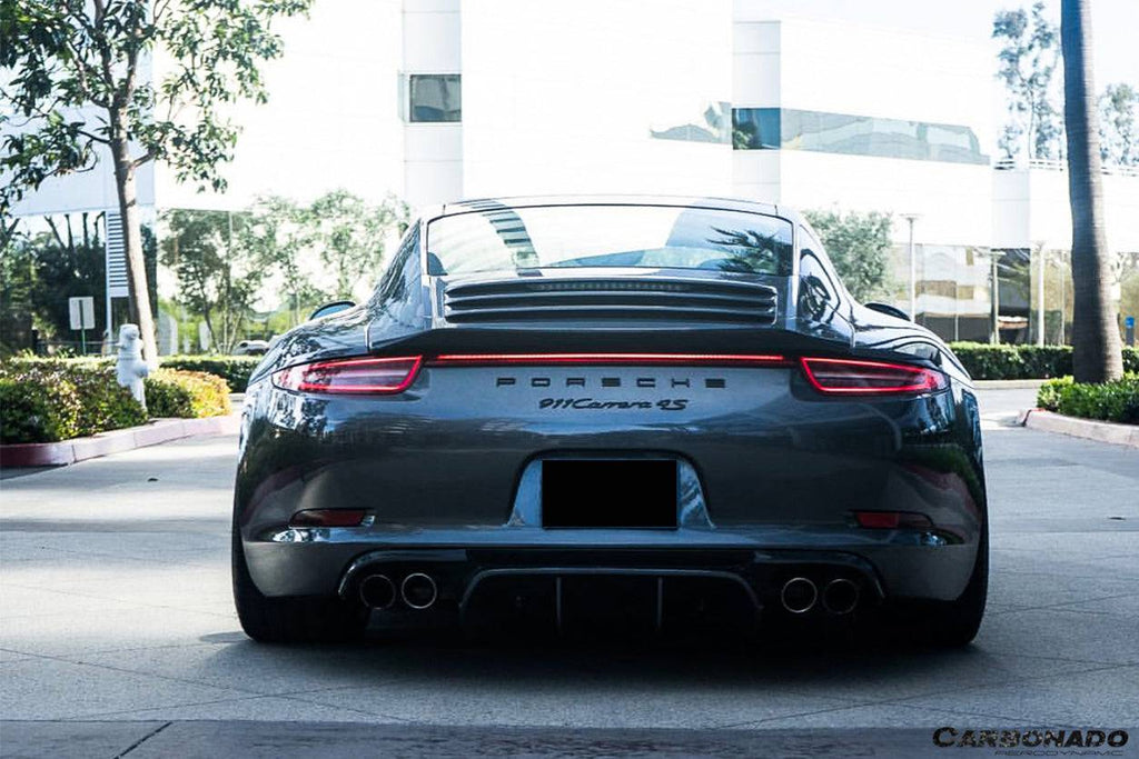 2012-2015 Porsche 911 991.1 Carrera/S/4S VRS-2 Style Carbon Fiber Rear Diffuser - Carbonado Aero