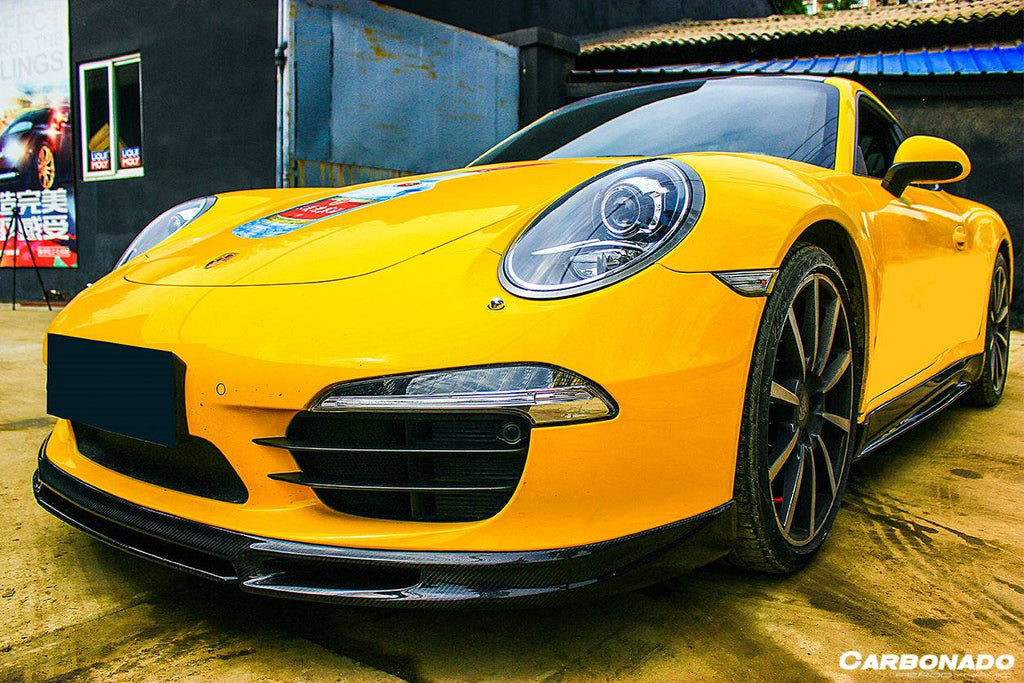 2012-2015 Porsche 911 991.1 Carrera/S/4S VRS Style Carbon Fiber Front Lip - Carbonado Aero