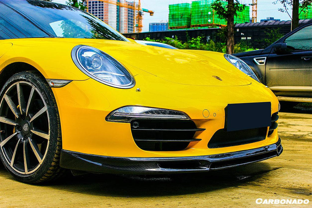 2012-2015 Porsche 911 991.1 Carrera/S/4S VRS Style Carbon Fiber Front Lip - Carbonado Aero
