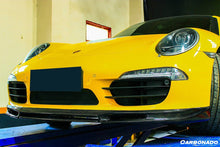 Load image into Gallery viewer, 2012-2015 Porsche 911 991.1 Carrera/S/4S VRS Style Carbon Fiber Front Lip - Carbonado Aero