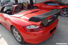 Load image into Gallery viewer, 2005-2012 Porsche Cayman/Boxster 987 TA Style Trunk Spoiler - Carbonado