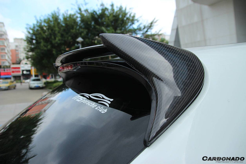 2014-2019 Porsche Macan BS Style Carbon Fiber Roof Spoiler - Carbonado Aero