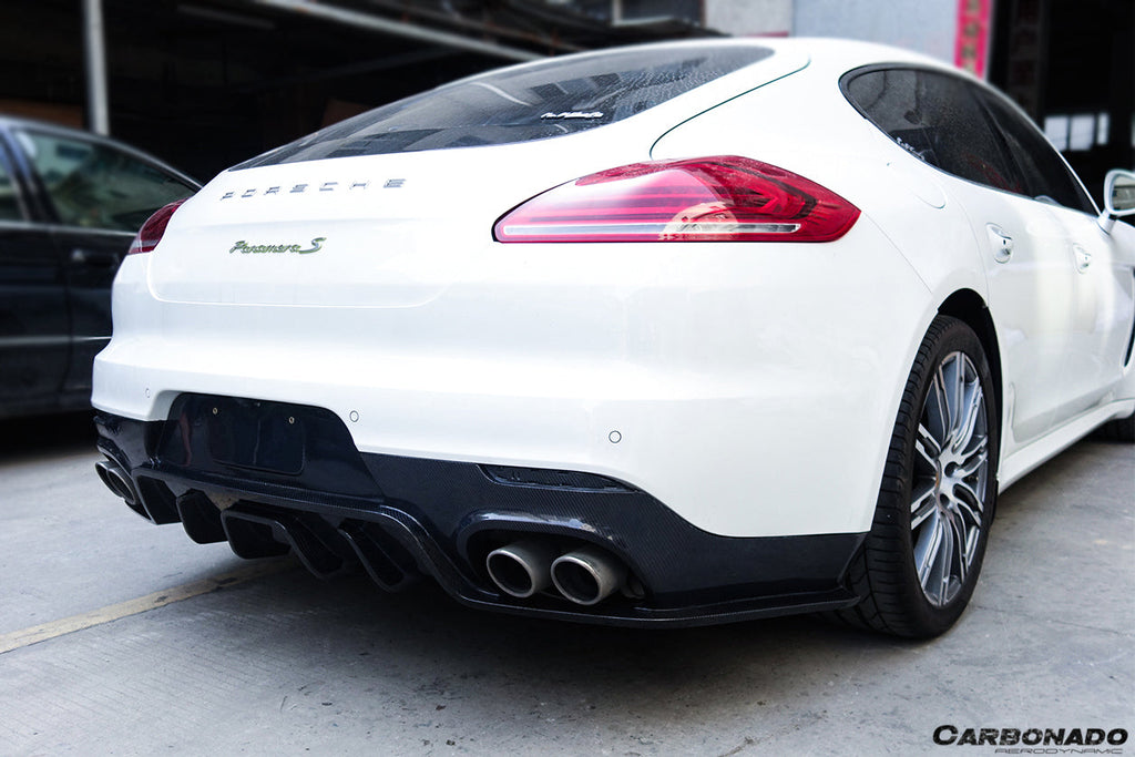 2013-2016 Porsche Panamera 970.2 BS-Sport Style Carbon Fiber Rear Diffuser