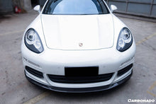 Load image into Gallery viewer, 2013-2016 Porsche Panamera 970.2 GMT Style Carbon Fiber Front Lip - Carbonado Aero