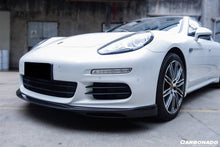 Load image into Gallery viewer, 2013-2016 Porsche Panamera 970.2 GMT Style Carbon Fiber Front Lip - Carbonado Aero
