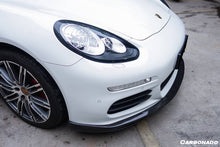Load image into Gallery viewer, 2013-2016 Porsche Panamera 970.2 GMT Style Carbon Fiber Front Lip - Carbonado Aero