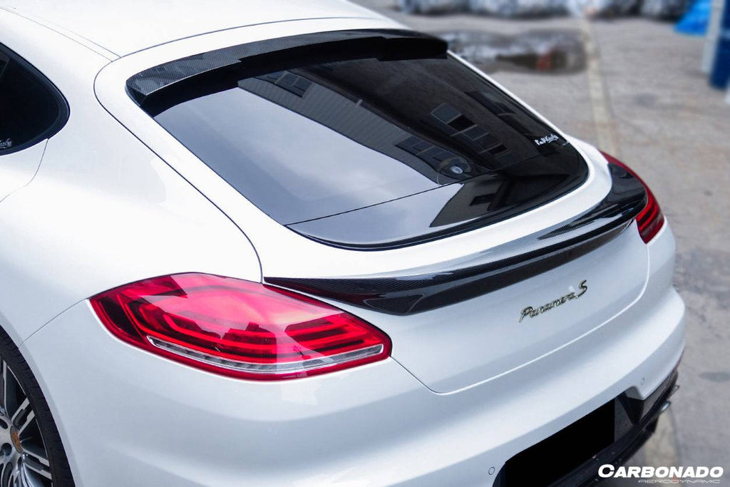2013-2016 Porsche Panamera 970.2 TAS Style Carbon Fiber Trunk Spoiler - Carbonado Aero