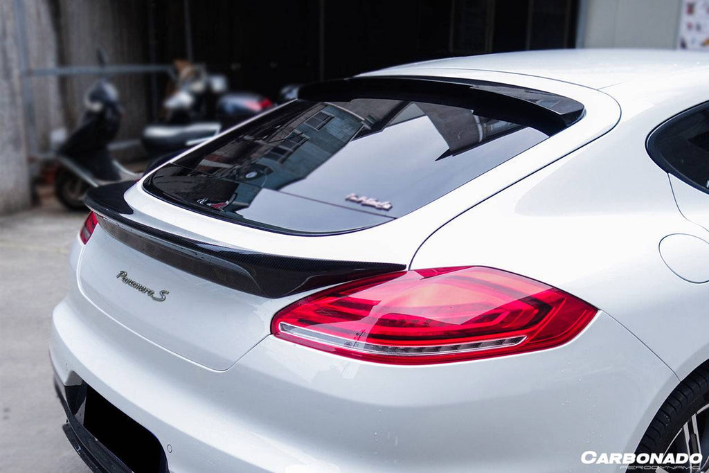 2013-2016 Porsche Panamera 970.2 TAS Style Carbon Fiber Trunk Spoiler - Carbonado Aero
