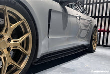 Load image into Gallery viewer, 2017-2023 Porsche Panamera 971 4S/4/GTS OD Style DRY Carbon Fiber Side Skirts - Carbonado Aero