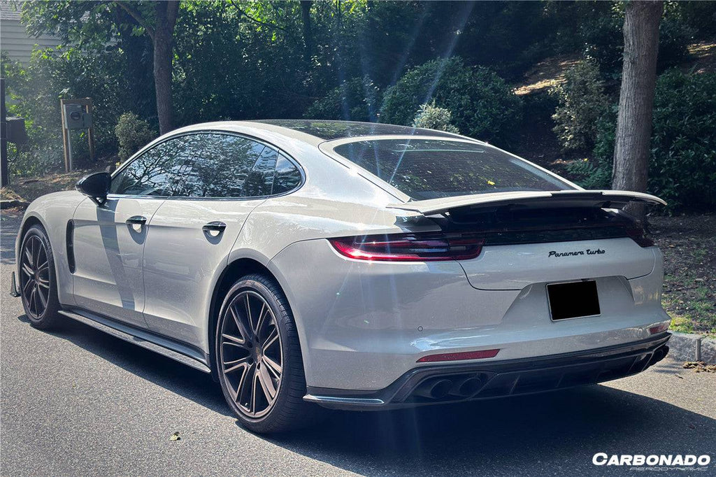 2017-2023 Porsche Panamera 971 4S/4/GTS OD Style Carbon Fiber Rear Lip - Carbonado Aero