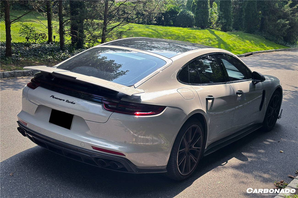 2017-2023 Porsche Panamera 971 4S/4/GTS OD Style Carbon Fiber Rear Lip - Carbonado Aero