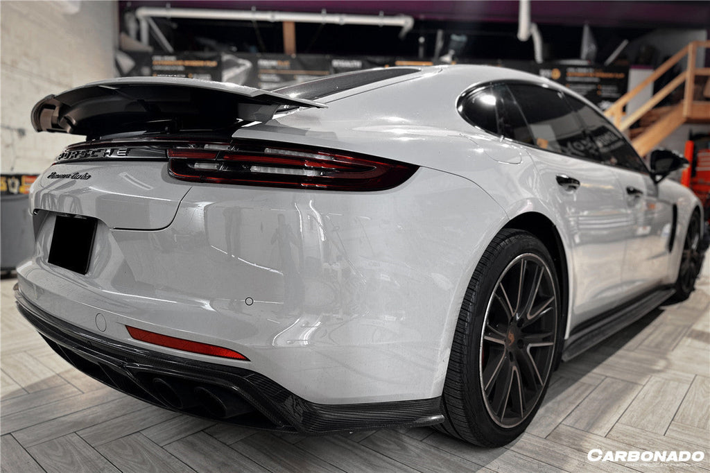 2017-2023 Porsche Panamera 971 4S/4/GTS OD Style Carbon Fiber Rear Lip - Carbonado Aero