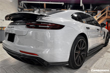 Load image into Gallery viewer, 2017-2023 Porsche Panamera 971 4S/4/GTS OD Style Carbon Fiber Rear Lip - Carbonado Aero