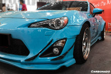 Load image into Gallery viewer, 2012-2014 Scion FRS / Toyota GT86/ Subaru BRZ RBY1 Style Carbon Fiber Front Bumper Canards - Carbonado Aero