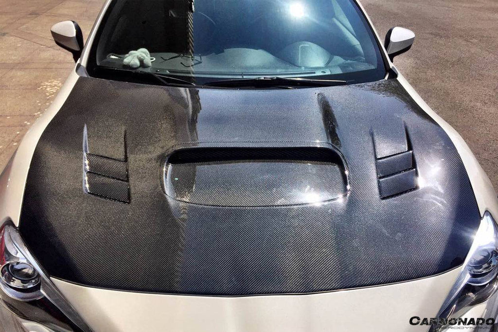 2012-2020 Scion FRS & Toyota GT86 & Subaru BRZ WRC Style Hood - Carbonado