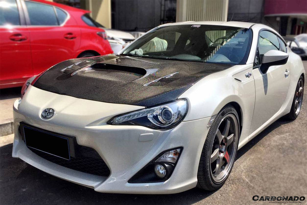 2012-2020 Scion FRS & Toyota GT86 & Subaru BRZ WRC Style Hood - Carbonado